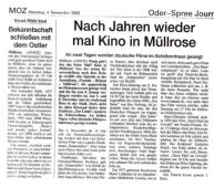Mrkische Oderzeitung Mllrose