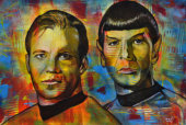 ""Kirk und Spock" 80/100 cm Acry