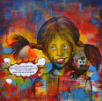 "Pippi Reloaded" POPART 100/100 cm Acryl - verkauft