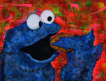 "Kekse" POPART 70/90 cm Acryl - 