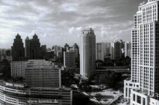 Blick aus dem Blick aus dem Concorde Hotel in Singapur 